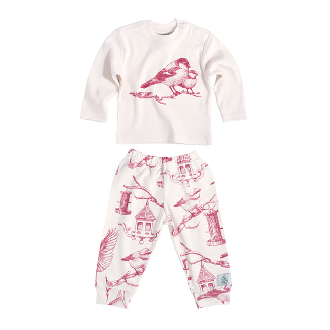 Bird print online pajamas